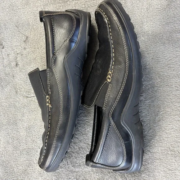 Cole Haan Shoes Mens 11M Tucker Venetian Black Leather Loafers Slip On C03557